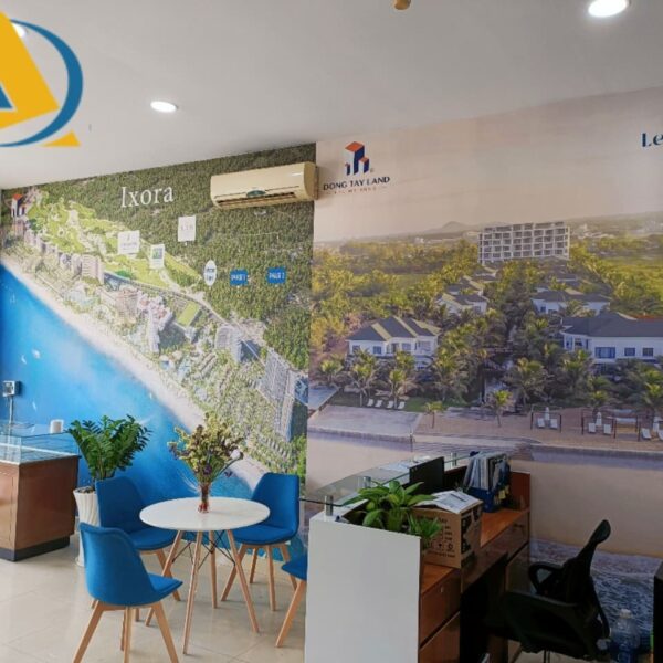 In tranh dán tường dự án bất động sản