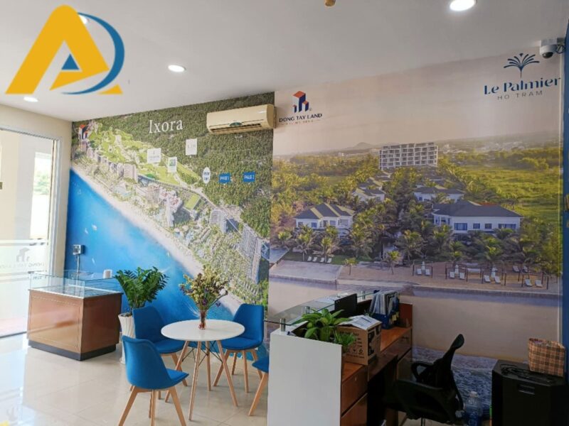 In tranh dán tường dự án bất động sản
