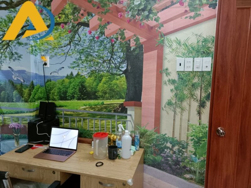 Tranh dán tường phong cảnh phòng làm việc