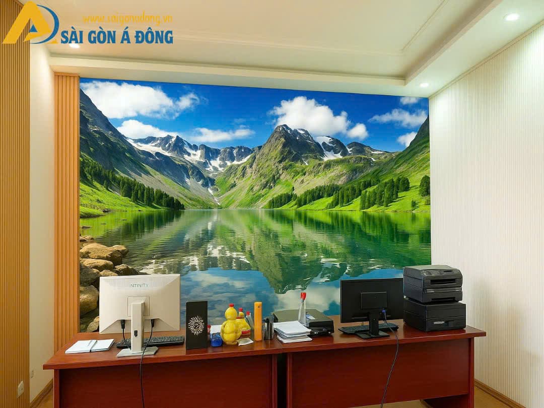 Tranh 3D phong cảnh cho văn phòng sếp