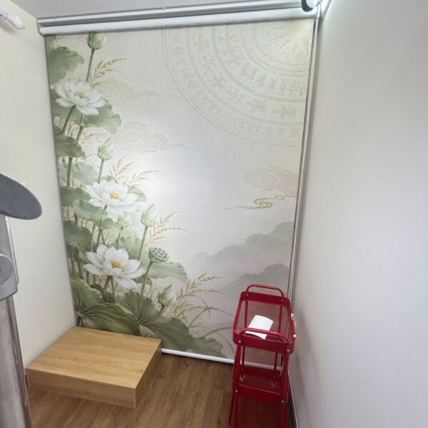 Phông nền photoboth hoa sen